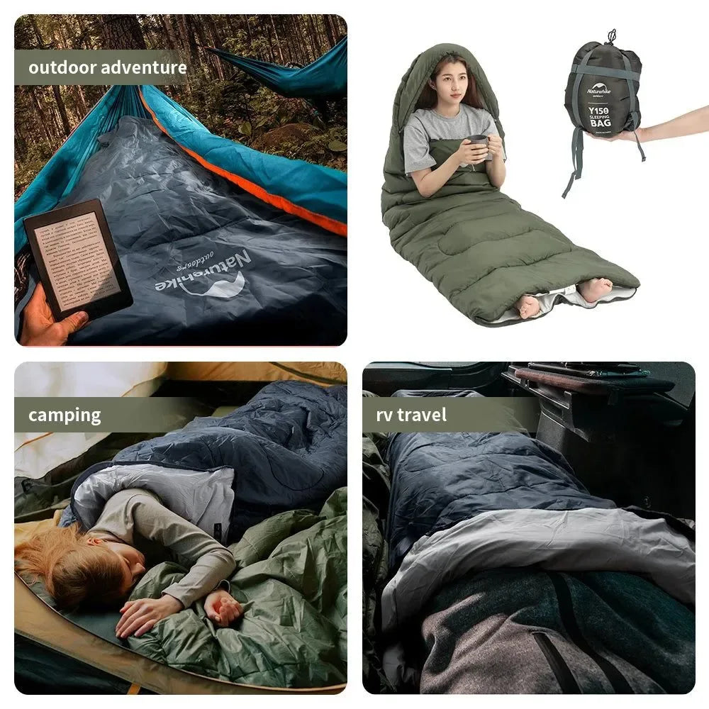 Naturehike Y150 Sleeping Bags Ultralight Cotton Sleeping BagOutdoor Camping Home Leisure Sleeping Bag Hiking Sleeping Bag - Trekker Essentials