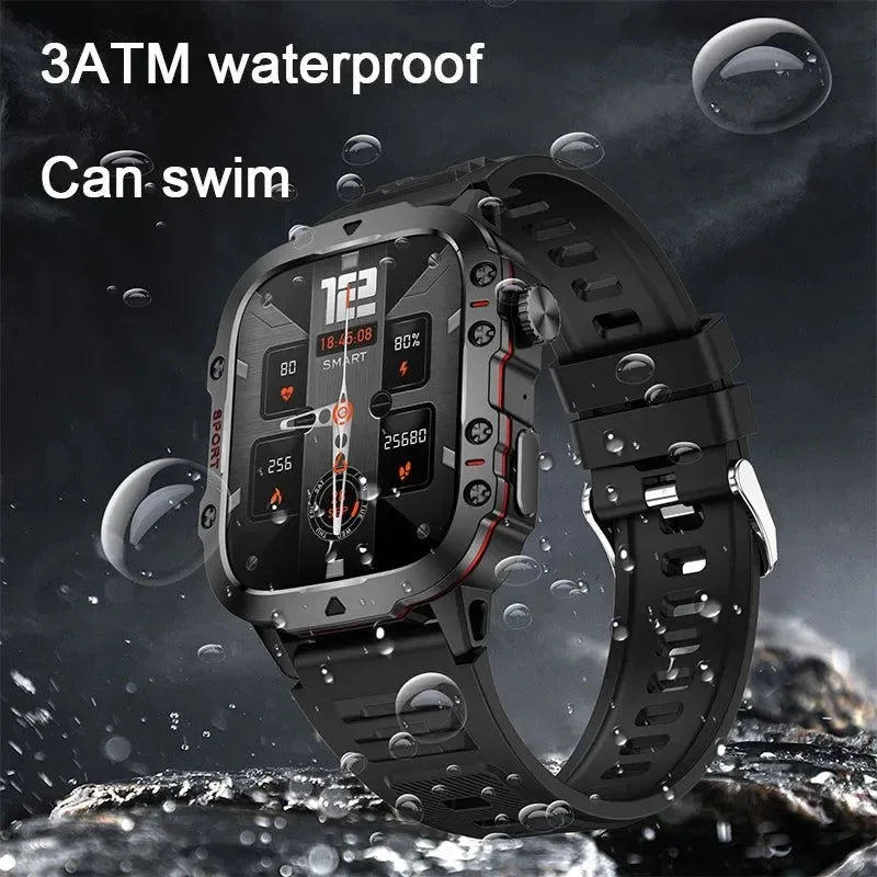 New abay Military Smart Watch for Xiaomi - IP68 5ATM Outdoor Sports Fitness Tracker with BT Call - Trekker Essentials