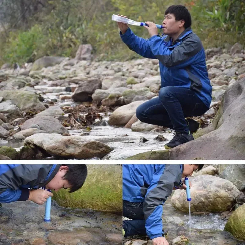 New Outdoor Water Purifier - Portable Water Filter for Camping, Hiking, and Emergency Survival - Trekker Essentials