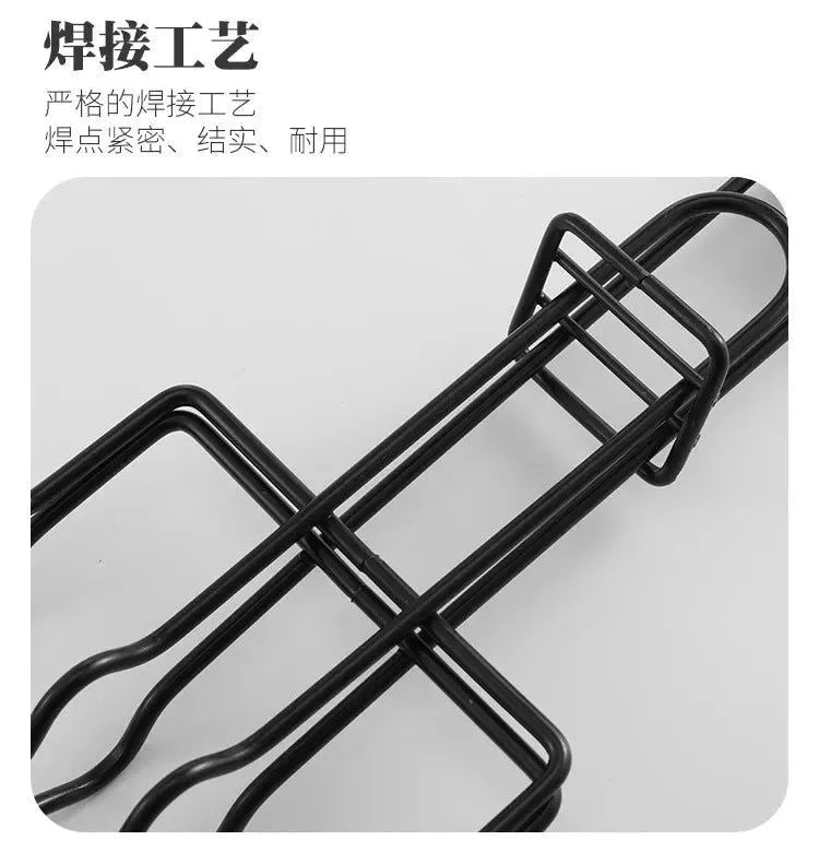 Non-Stick Sausage Grill Mesh BBQ Clip with Wooden Handle for Camping - Trekker Essentials