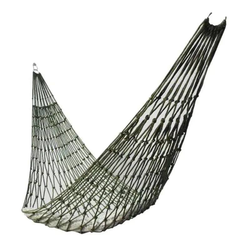 Nylon Rope Mesh Hammock - Outdoor Sleeping Net Bed with Rope for Relaxation - Trekker Essentials