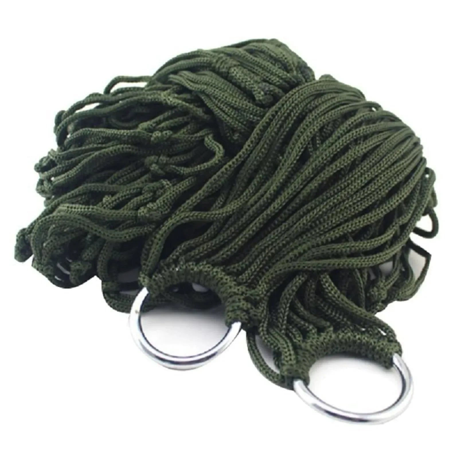 Nylon Rope Mesh Hammock - Outdoor Sleeping Net Bed with Rope for Relaxation - Trekker Essentials