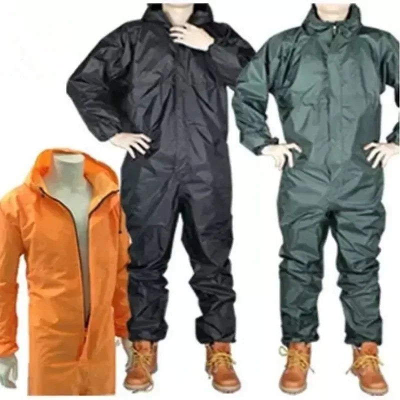 One-Piece Motorcycle Rain Suit – Waterproof, Dustproof, and Protective Adult Workwear - Trekker Essentials