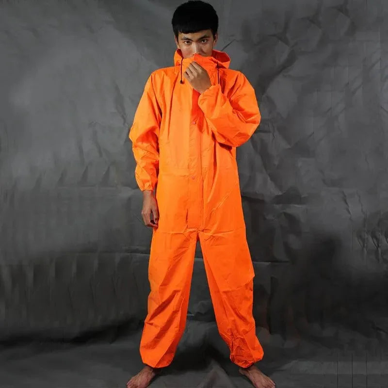 One-Piece Motorcycle Rain Suit – Waterproof, Dustproof, and Protective Adult Workwear - Trekker Essentials