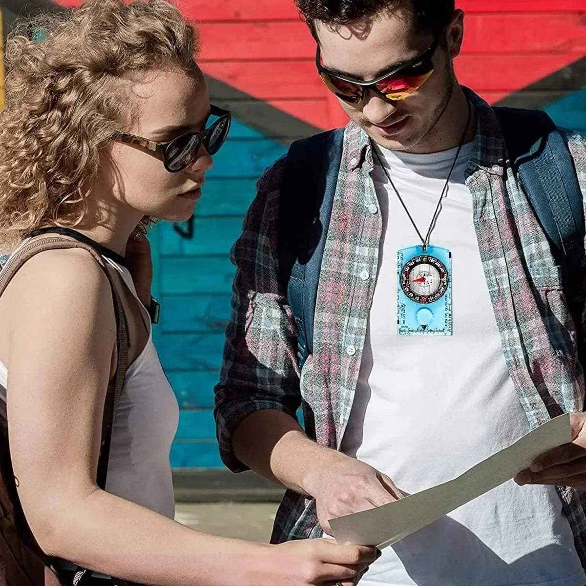 Orienteering Compass - Hiking Backpacking Compass | Advanced Scout Compass for Camping & Navigation - Baseplate Survival Tool - Trekker Essentials