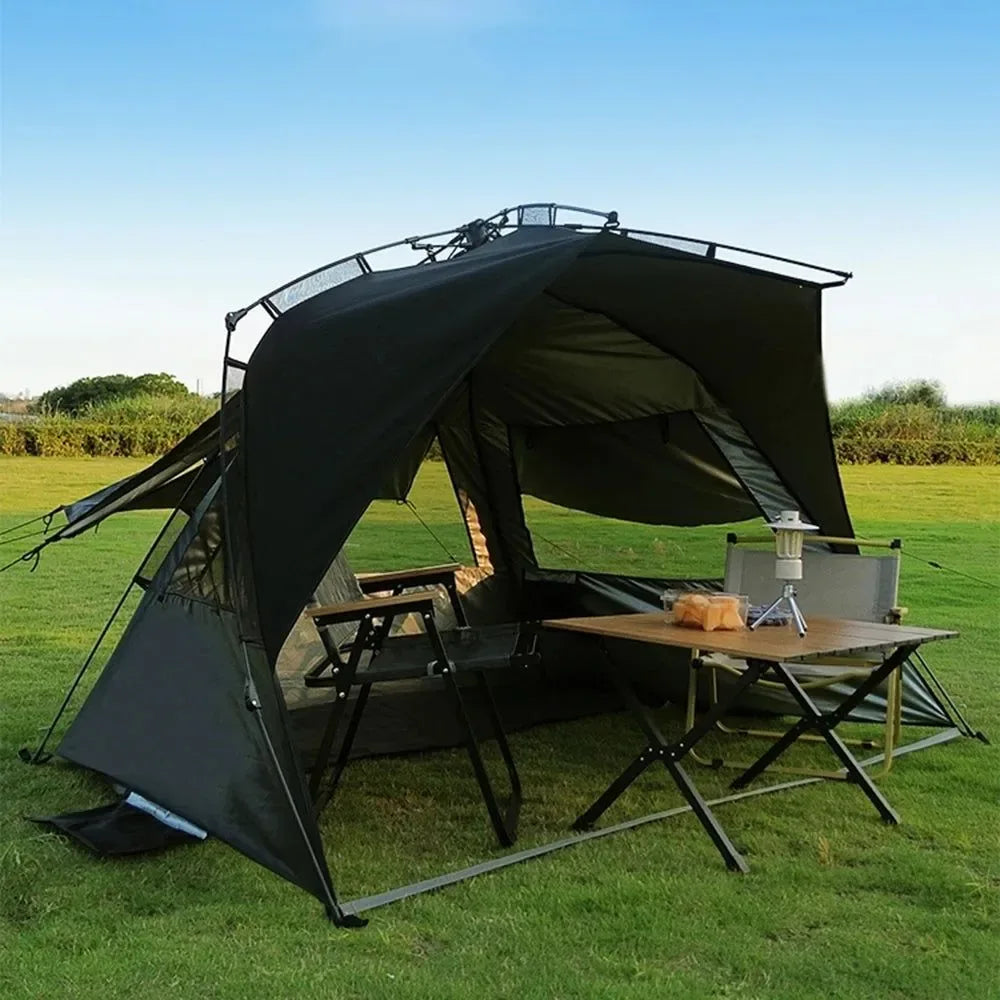 Outdoor 3-4 Person One-touch Camping Tent Quick Automatic Open Beach Tent - Trekker Essentials
