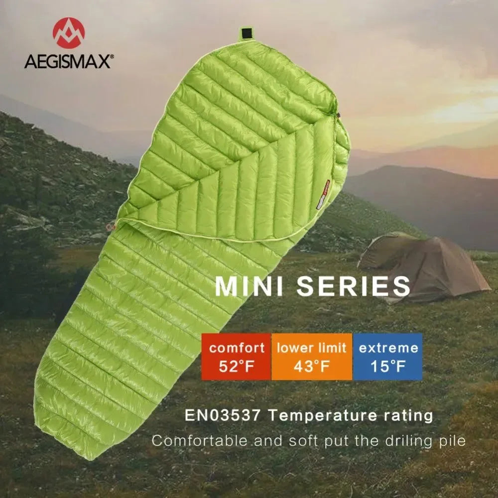 Outdoor Adult Portable Camping Double Sleeping Bag - Three-Season Ultra-Light 95% Goose Down - Trekker Essentials
