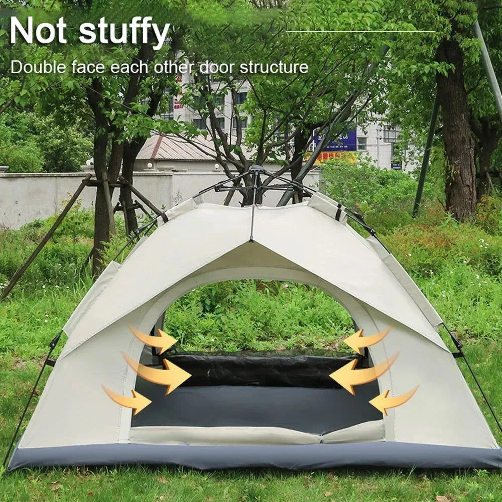 Outdoor Automatic Camping Tent – Quick-Opening, Rainproof & UV-Protective Shelter for 2 Persons - Trekker Essentials