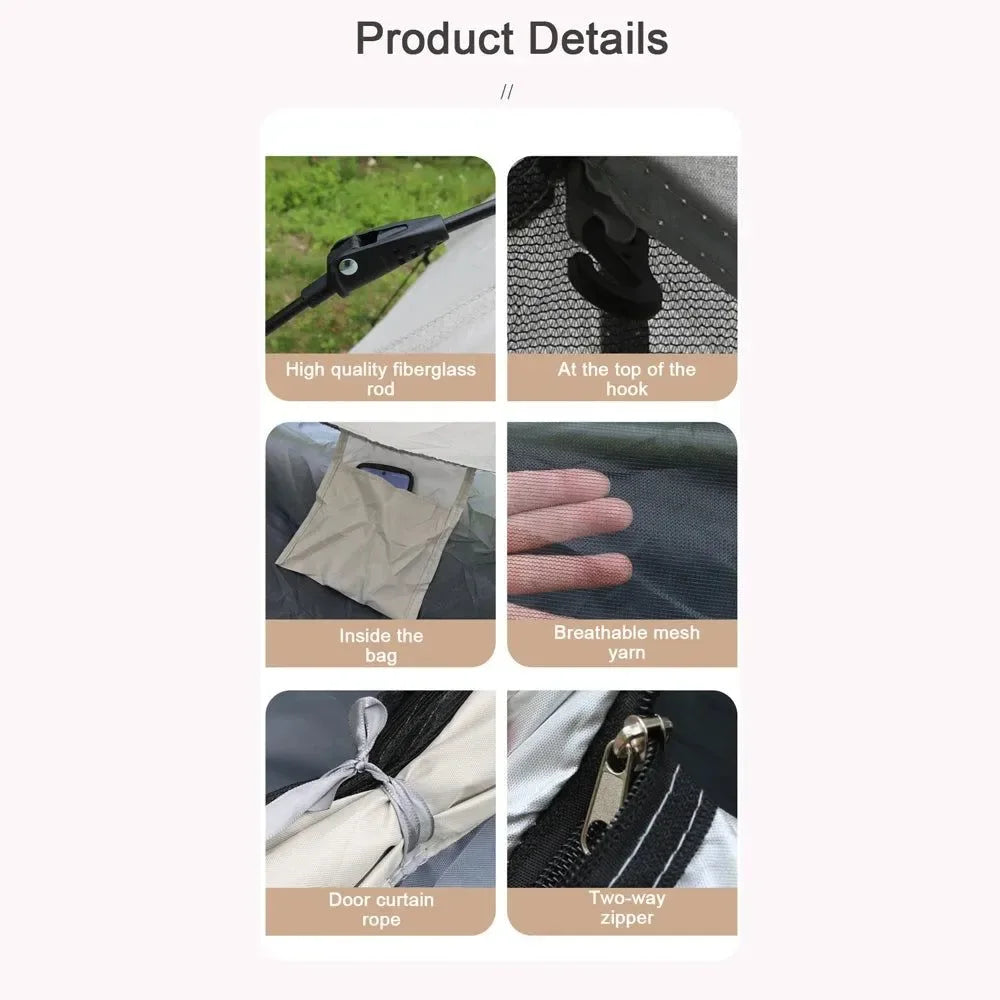 Outdoor Automatic Camping Tent – Quick-Opening, Rainproof & UV-Protective Shelter for 2 Persons - Trekker Essentials