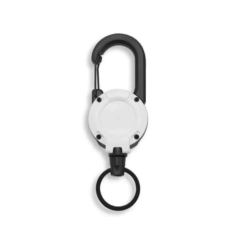 Outdoor Automatic Heavy Duty Retractable Wire Rope Keychain - Trekker Essentials