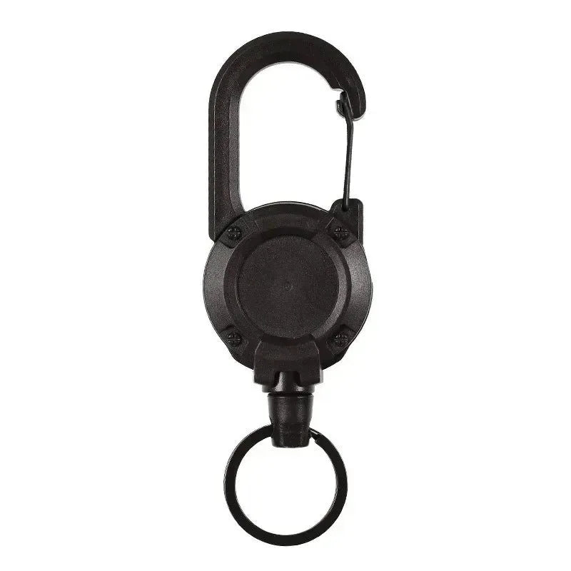 Outdoor Automatic Heavy Duty Retractable Wire Rope Keychain - Trekker Essentials