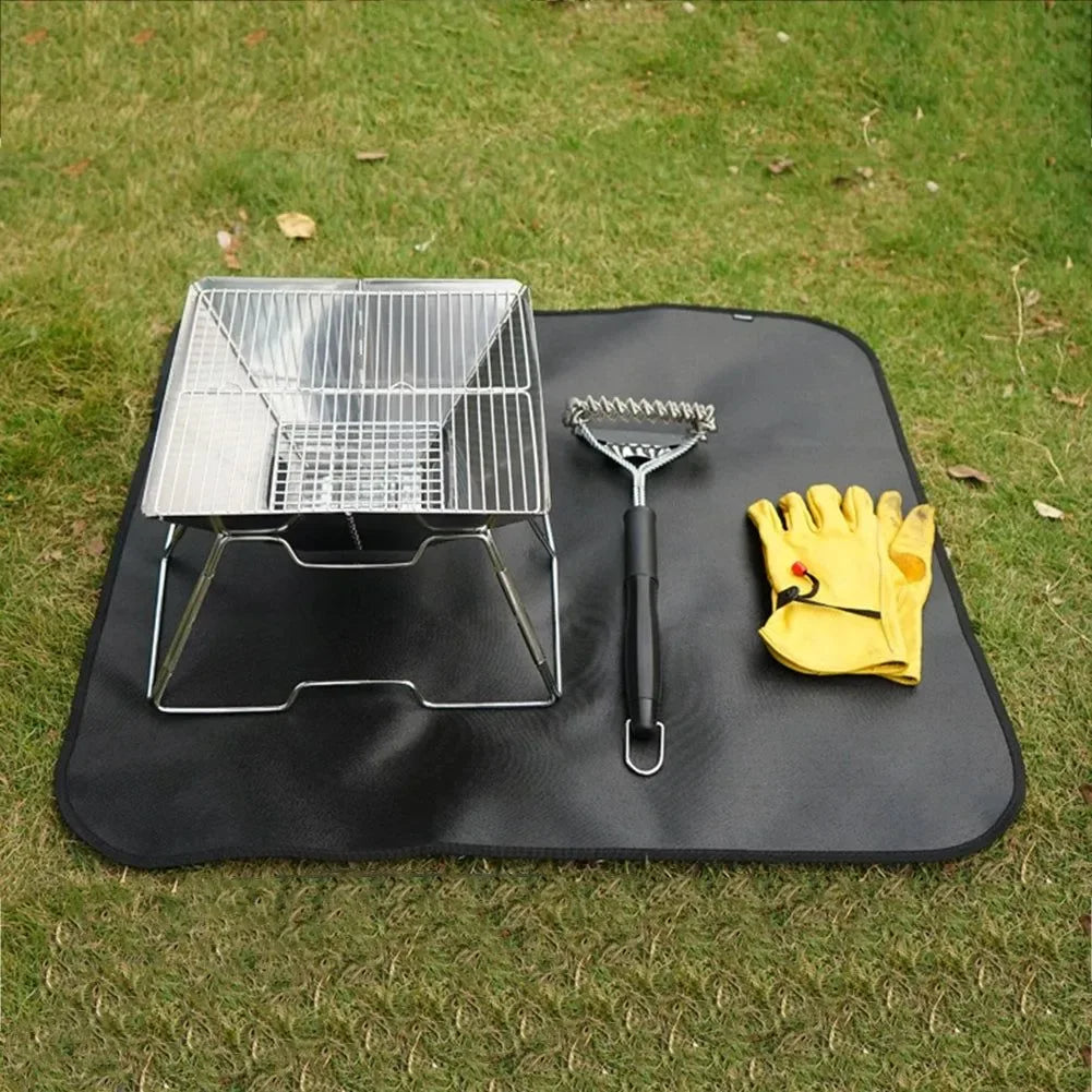 Outdoor Camping Fireproof Cloth Picnic Barbecue Flame Retardant Protective Mat - Trekker Essentials
