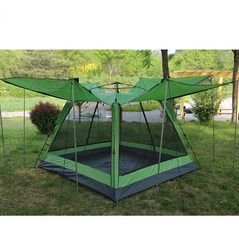Outdoor Camping Increased Double-layer Storm-proof Tent - Trekker Essentials