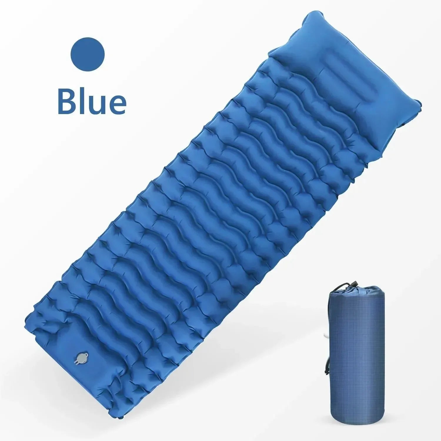 Outdoor Camping Inflatable Mattress - Thicken Sleeping Pad with Built-in Pillow & Pump for Travel, Hiking, Climbing - Trekker Essentials
