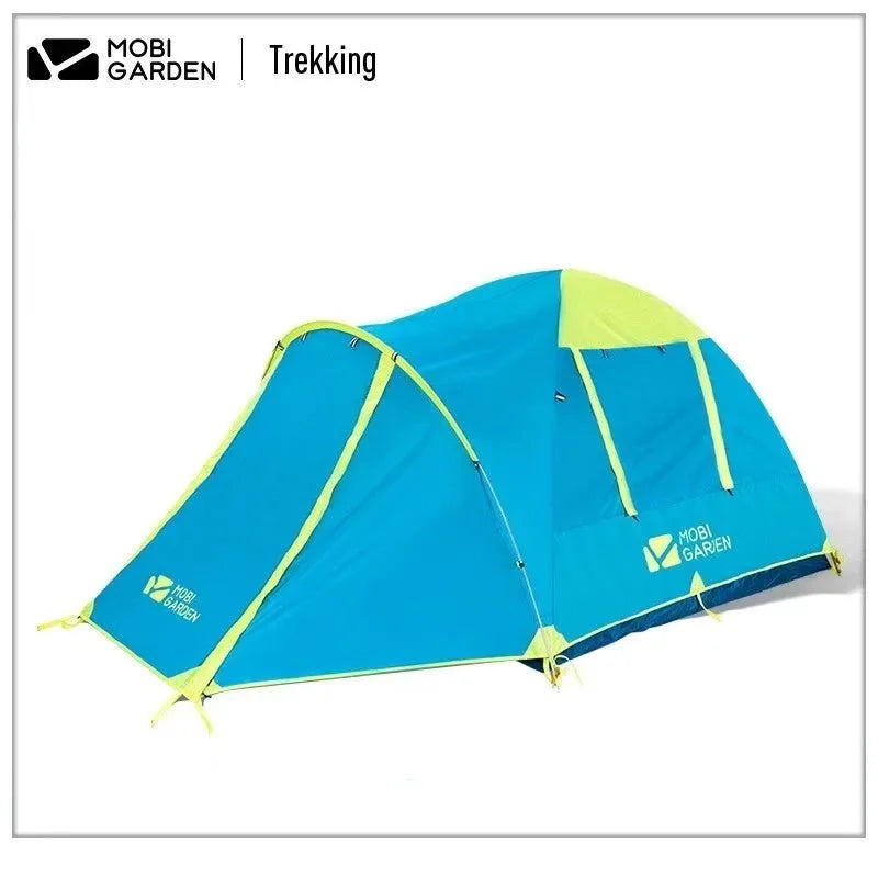 Outdoor Camping Mountaineering Windproof Rainproof Double Layer Tent: Cold Mountain 3AIR Lobby Version - Trekker Essentials