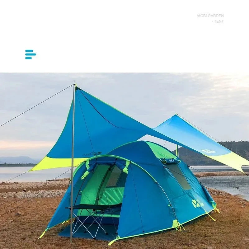 Outdoor Camping Mountaineering Windproof Rainproof Double Layer Tent: Cold Mountain 3AIR Lobby Version - Trekker Essentials
