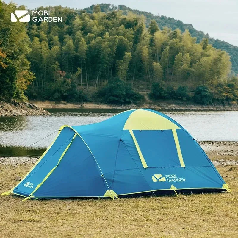 Outdoor Camping Mountaineering Windproof Rainproof Double Layer Tent: Cold Mountain 3AIR Lobby Version - Trekker Essentials