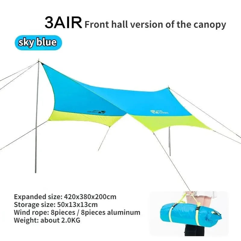 Outdoor Camping Mountaineering Windproof Rainproof Double Layer Tent: Cold Mountain 3AIR Lobby Version - Trekker Essentials