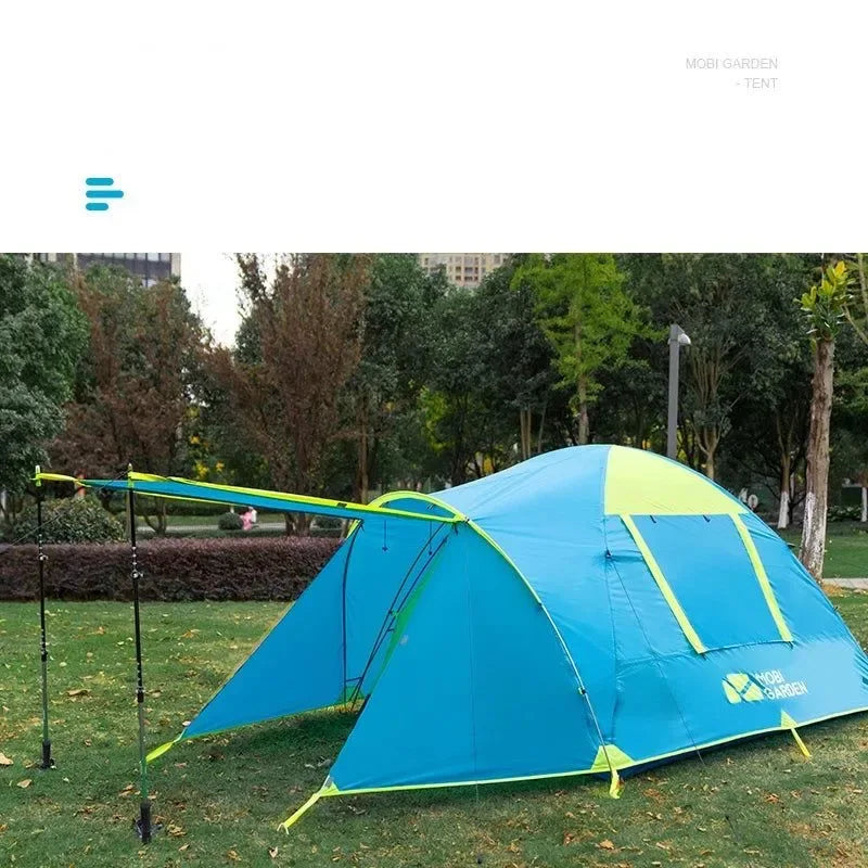 Outdoor Camping Mountaineering Windproof Rainproof Double Layer Tent: Cold Mountain 3AIR Lobby Version - Trekker Essentials