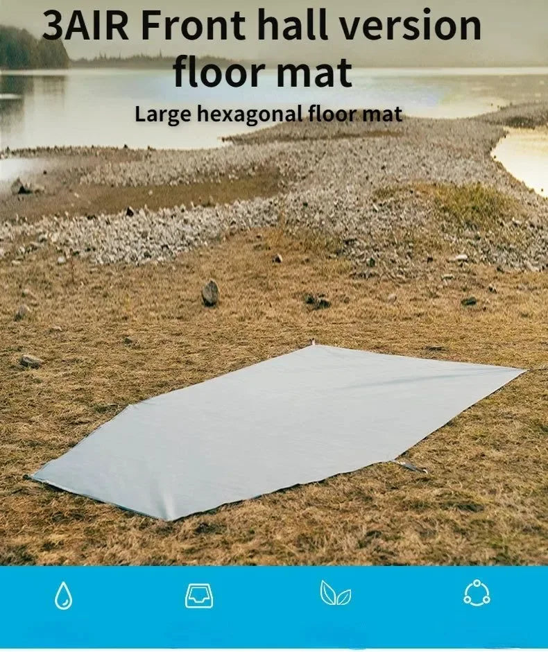 Outdoor Camping Mountaineering Windproof Rainproof Double Layer Tent: Cold Mountain 3AIR Lobby Version - Trekker Essentials