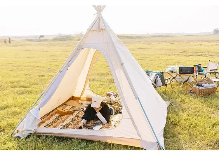 Outdoor Camping Pyramid Tent - Trekker Essentials