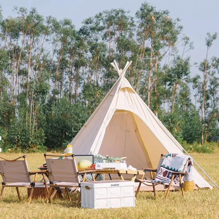 Outdoor Camping Pyramid Tent - Trekker Essentials
