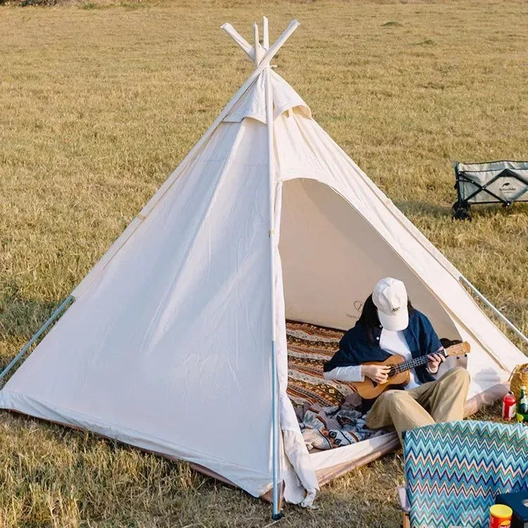 Outdoor Camping Pyramid Tent - Trekker Essentials