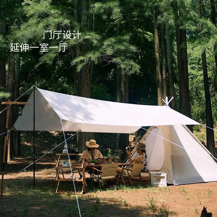 Outdoor Camping Pyramid Tent - Trekker Essentials