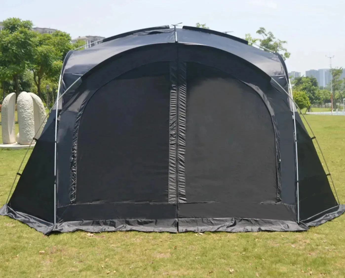 Outdoor Camping Shelter - Black Coating Family Dome Tent Camping Equipment - Trekker Essentials