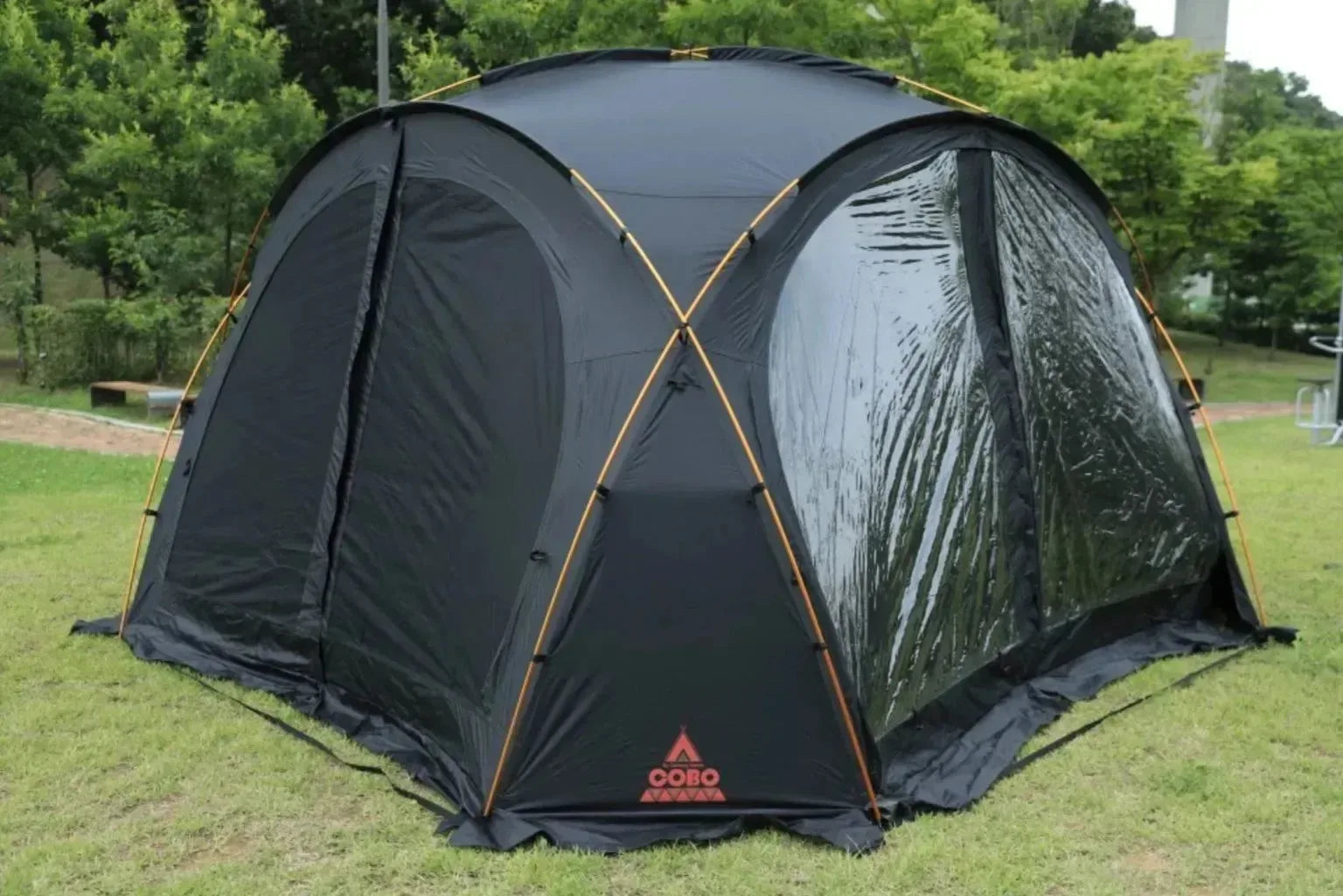 Outdoor Camping Shelter - Black Coating Family Dome Tent Camping Equipment - Trekker Essentials