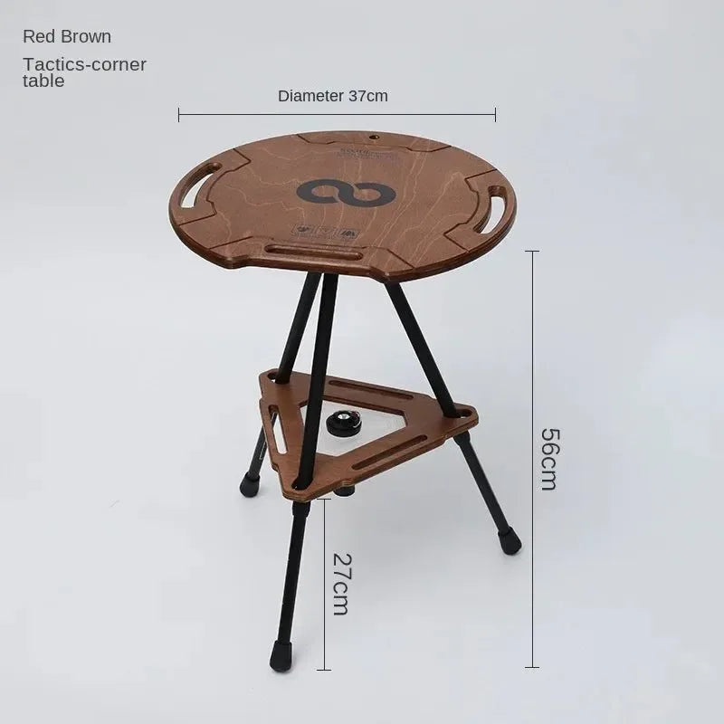 Outdoor Camping Tactical Folding Table | Multi-functional Lift Round Table | Compact and Portable for Camping and Leisure - Trekker Essentials