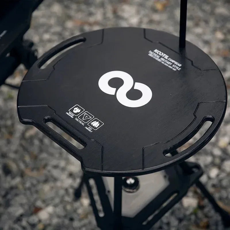 Outdoor Camping Tactical Folding Table | Multi-functional Lift Round Table | Compact and Portable for Camping and Leisure - Trekker Essentials