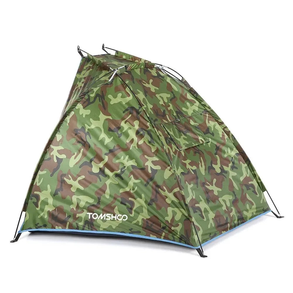 Outdoor Camping Tent - Single Layer Anti UV Beach Tent with Sun Shelter Awning - Trekker Essentials