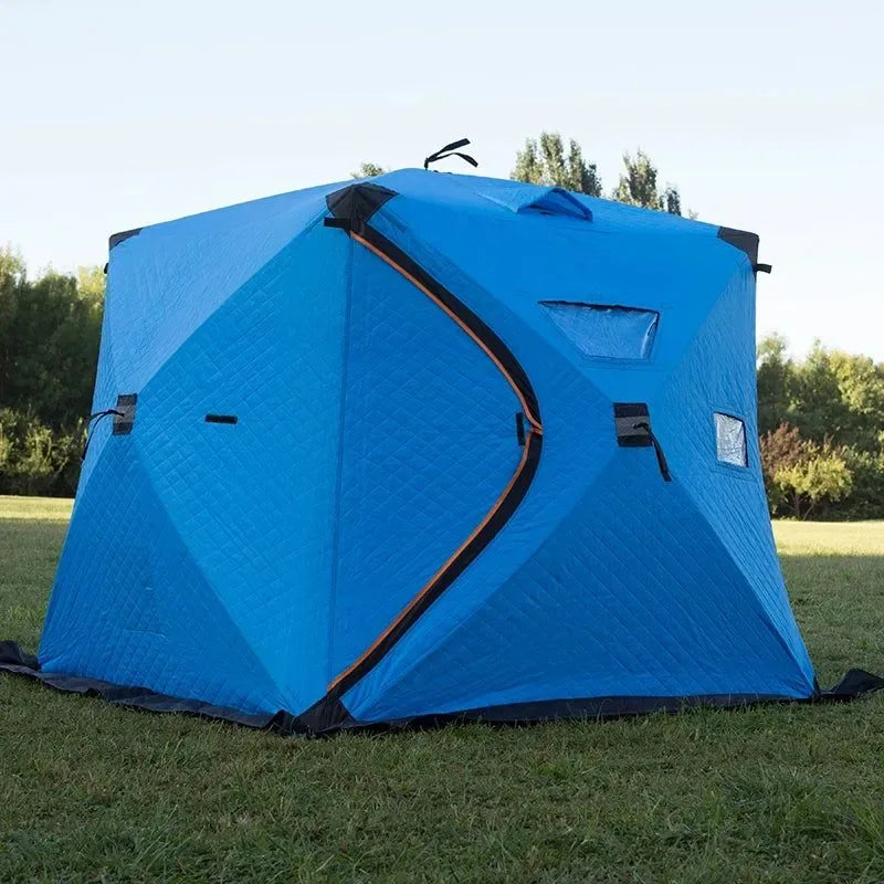 Outdoor Camping Tent 3-4 Person - Pop Up Travel Tent Ice Fishing Tents - Trekker Essentials