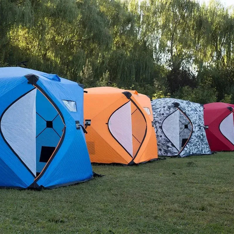 Outdoor Camping Tent 3-4 Person - Pop Up Travel Tent Ice Fishing Tents - Trekker Essentials