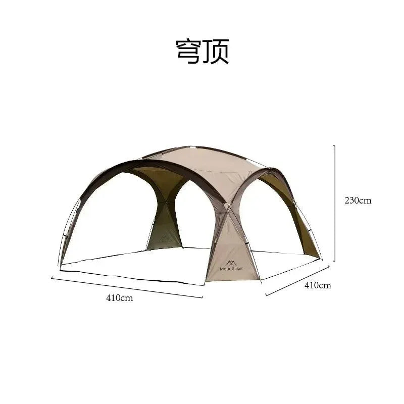 Outdoor Camping Tent 8-10 Person Dome Tent with Large Awning Pergola - Trekker Essentials