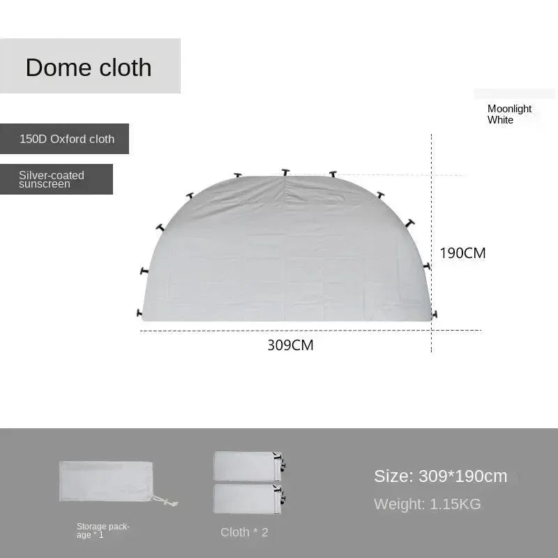 Outdoor Camping Tent 8-10 Person Dome Tent with Large Awning Pergola - Trekker Essentials