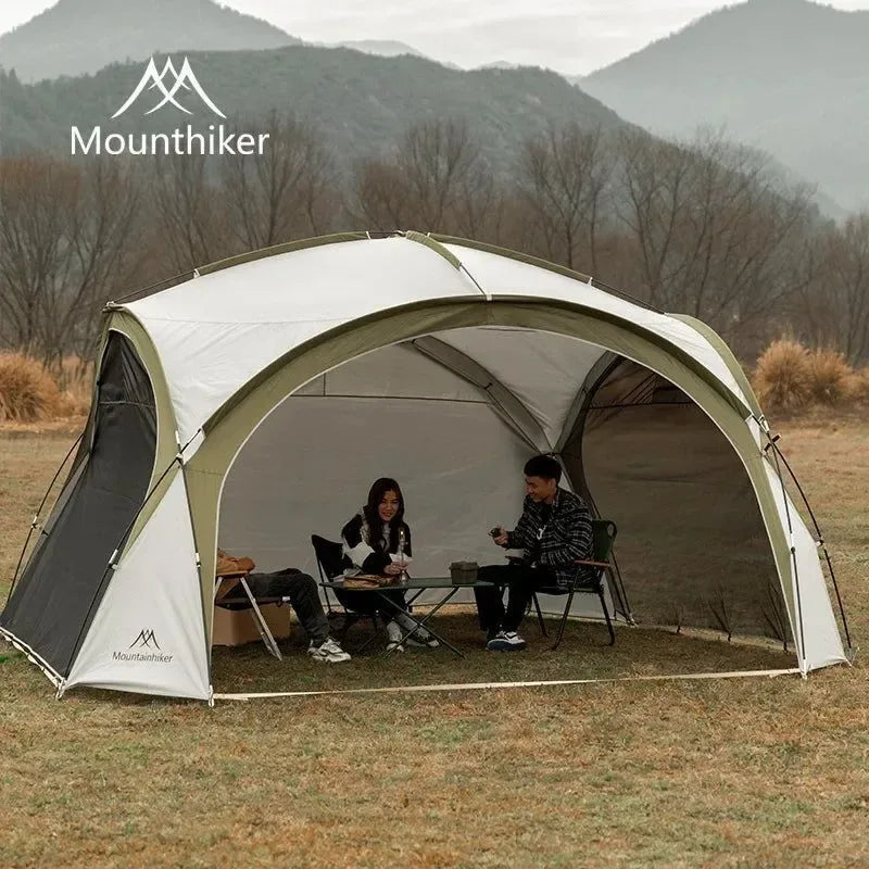 8 man dome tent Outdoor Camping Tent 8-10 Person Dome Tent with Large Awning Pergola – Trekker Essentials