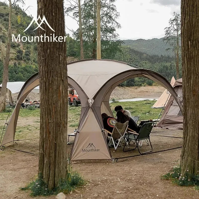 Outdoor Camping Tent 8-10 Person Dome Tent with Large Awning Pergola - Trekker Essentials