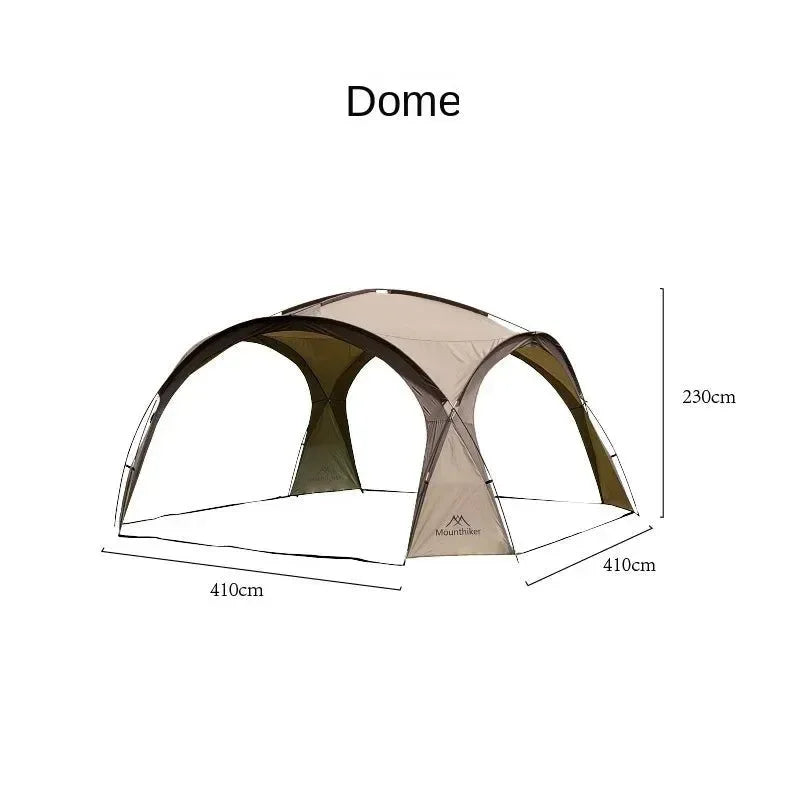 Outdoor Camping Tent 8-10 Person Dome Tent with Large Awning Pergola - Trekker Essentials