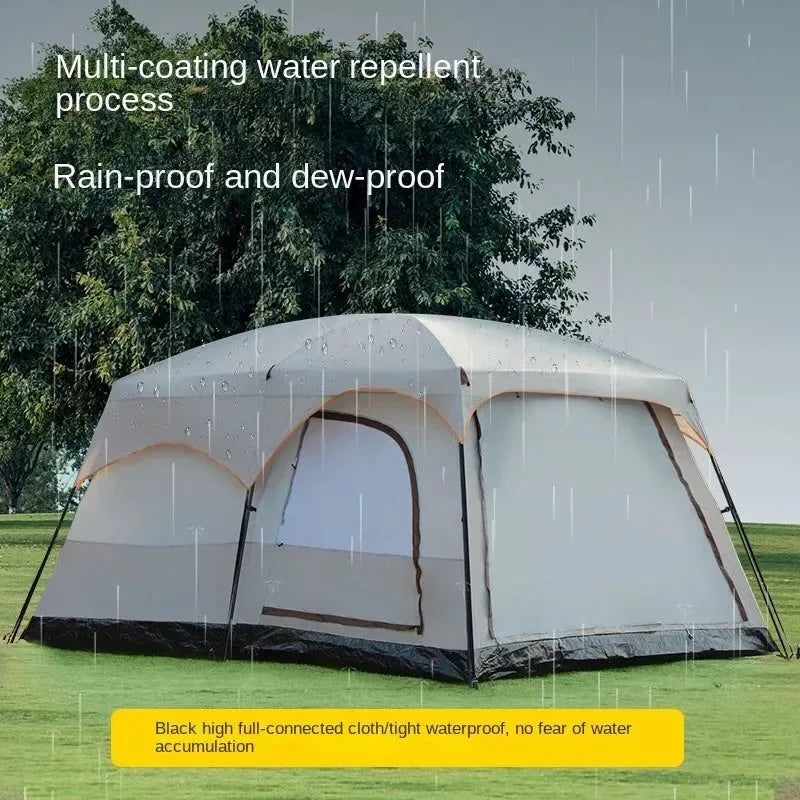 Outdoor Camping Tent Two Bedrooms and One Living Room - Trekker Essentials