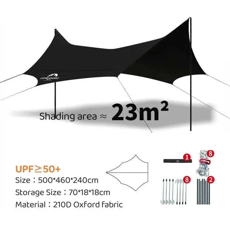 Outdoor Camping Vinyl Canopy - Trekker Essentials