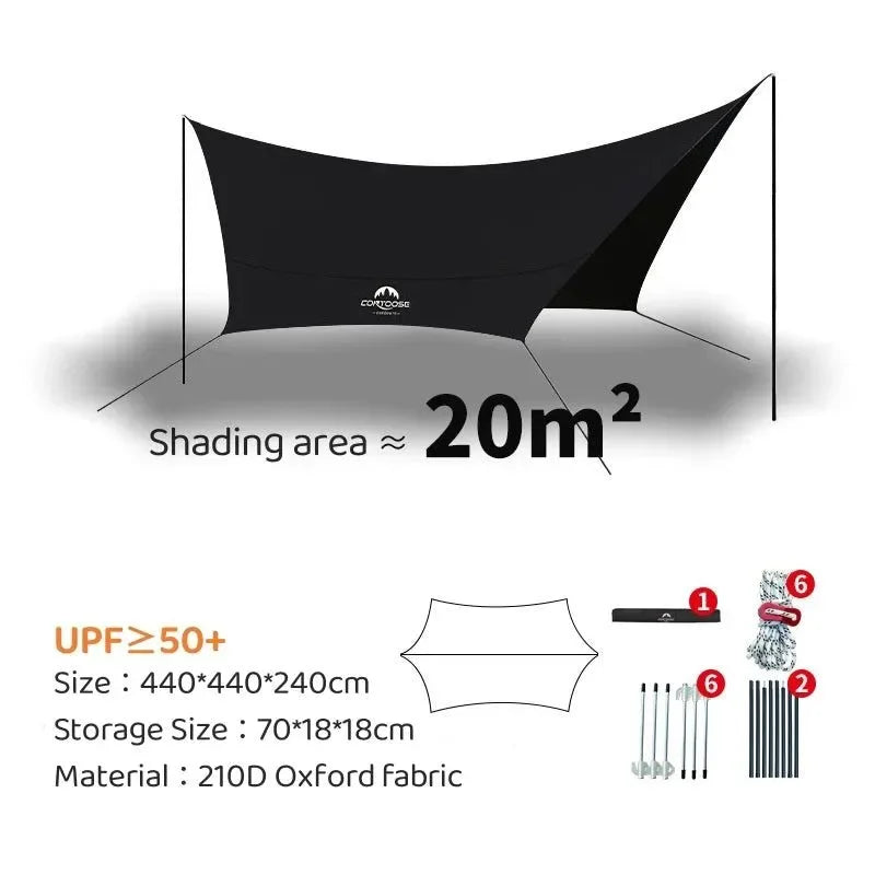 Outdoor Camping Vinyl Canopy - Trekker Essentials