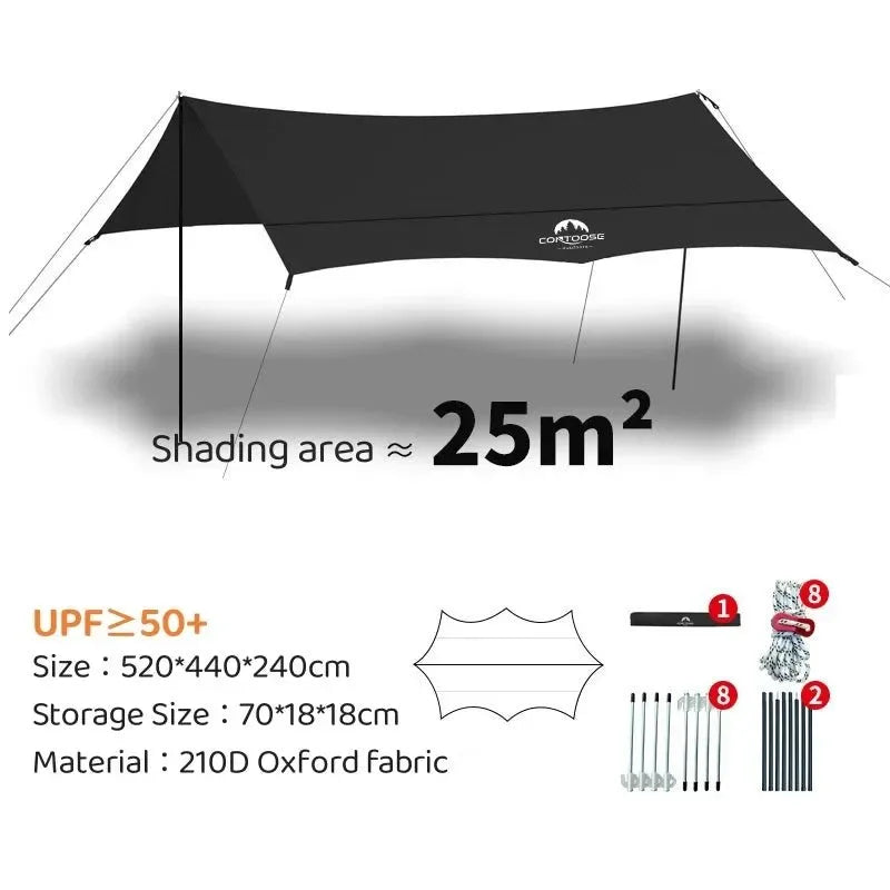 Outdoor Camping Vinyl Canopy - Trekker Essentials