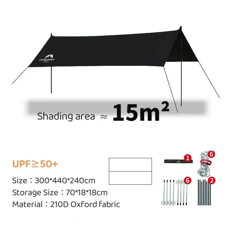 Outdoor Camping Vinyl Canopy - Trekker Essentials