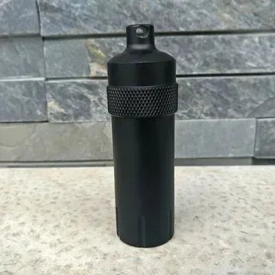 Outdoor CNC Waterproof Emergency First Aid Kits - Aluminum Pill Bottle & Survival EDC Storage Tank - Trekker Essentials