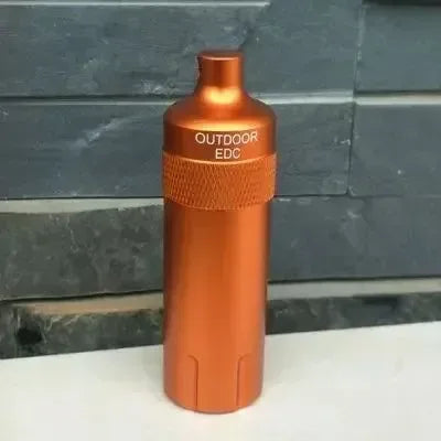 Outdoor CNC Waterproof Emergency First Aid Kits - Aluminum Pill Bottle & Survival EDC Storage Tank - Trekker Essentials