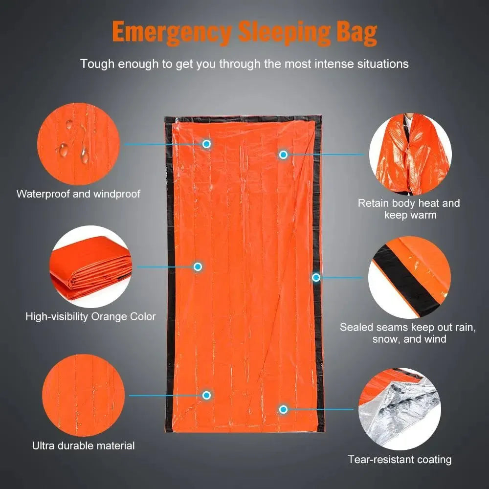 Outdoor Emergency Survival Sleeping Bag - Trekker Essentials