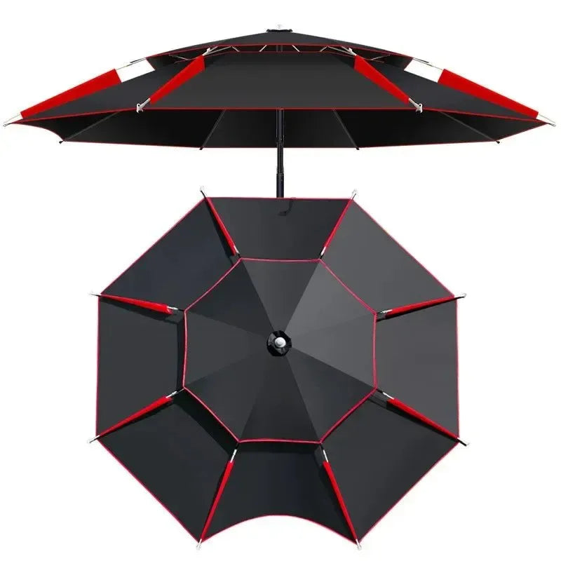 Outdoor Fishing Umbrella 1.8-2.6m Foldable Waterproof Sunproof - Trekker Essentials