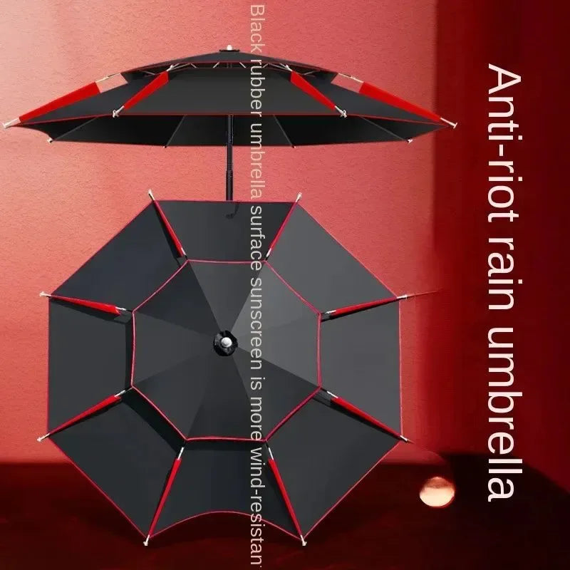 Outdoor Fishing Umbrella 1.8-2.6m Foldable Waterproof Sunproof - Trekker Essentials